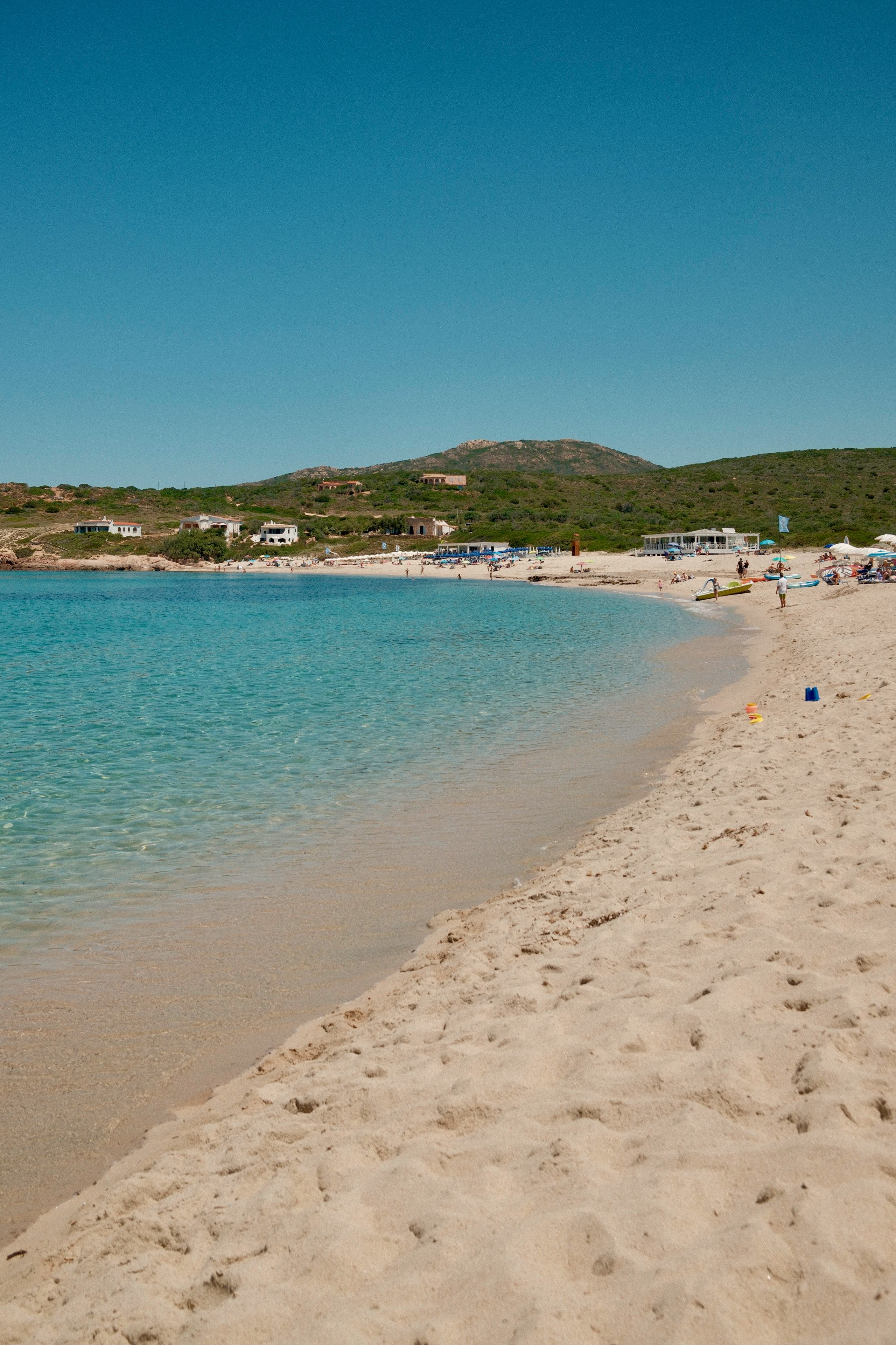 Emma-Kate’s photograph of clear turquoise water and the sandy beach in Sardinia.